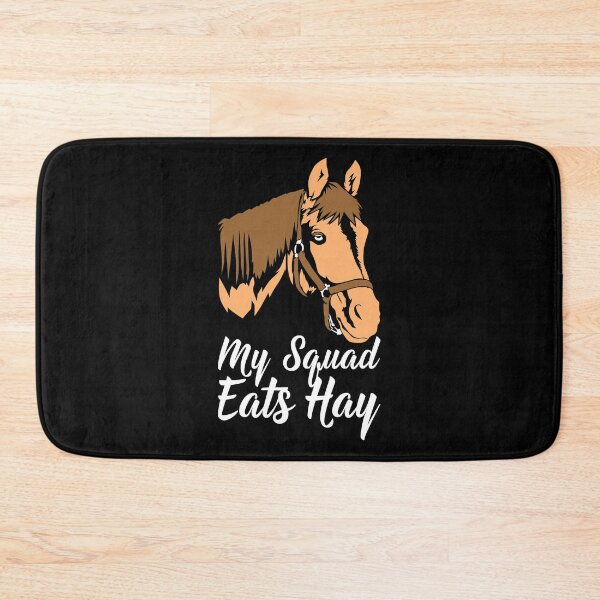 Item preview, My Squad Eats Hey / Horse Riding Stallion Haflinger Hanoverian Gelding Meadow designed and sold by SimonGs.
