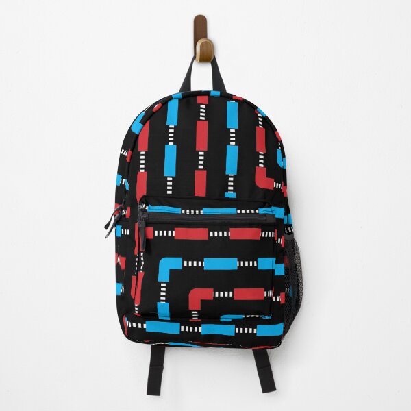 Item preview, Rounded Square Bullseye Pattern no.1 Black with Blue and Red Dashes, and white dotted lines designed and sold by Neil Feigeles.