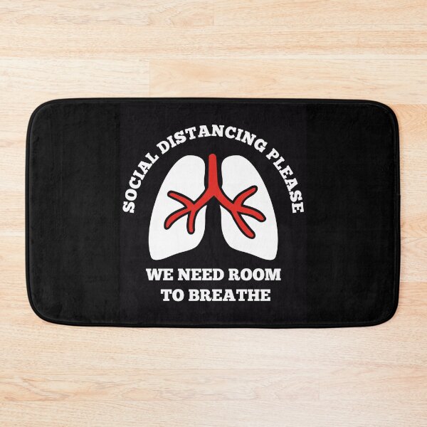 Item preview, Social distancing please, lungs need room to breathe  designed and sold by DoodleBugDigits.