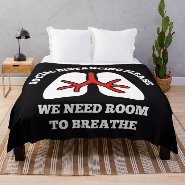 Item preview, Social distancing please, lungs need room to breathe  designed and sold by DoodleBugDigits.