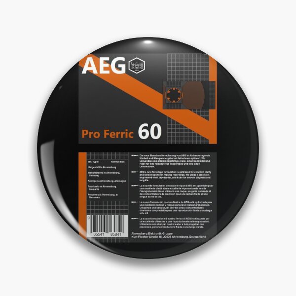 Item preview, Ahrensburg Elektronik Gruppe ProFerric60 type 1 cassette (front and back) designed and sold by B-96-J.