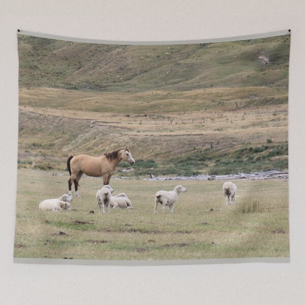Item preview, Buckskin Horse With Sheep designed and sold by KarenWoodArt.