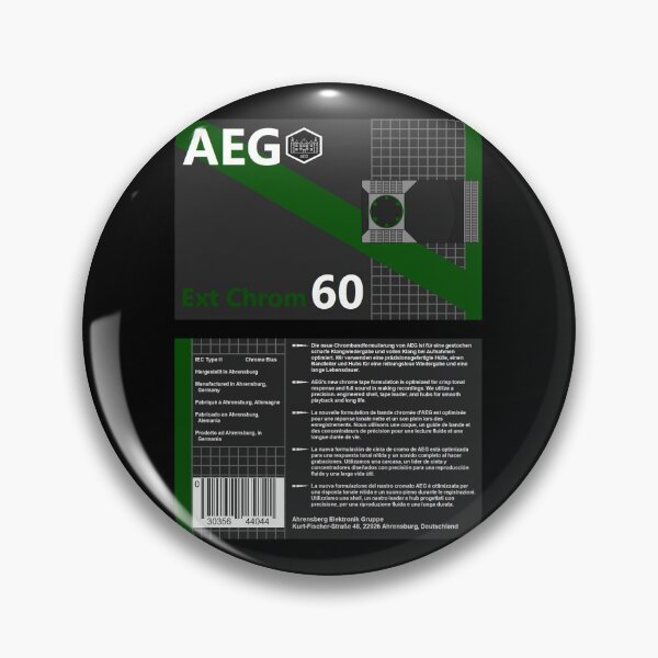 Item preview, Ahrensburg Elektronik Gruppe ExtChrom60 type 2 cassette (front and back) designed and sold by B-96-J.