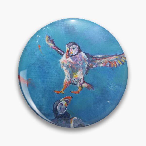 Item preview, Puffin trying to land designed and sold by Karin McCombe Jones.