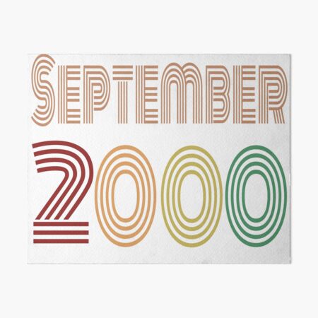 Happy 20th Birthday, Happy twenties Anniversary, September 2000