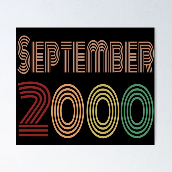 Happy 20th Birthday, Happy twenties Anniversary, September 2000