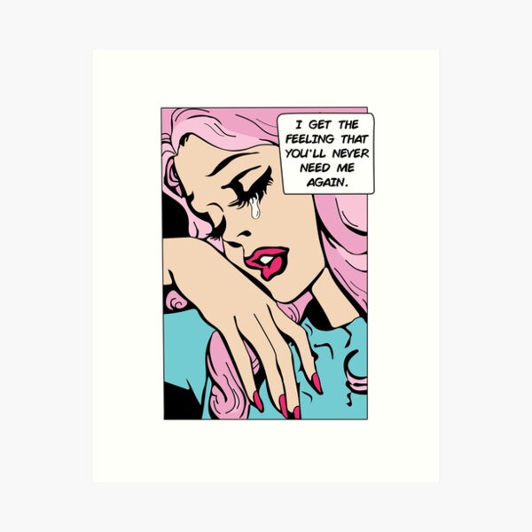 Vista previa del artículo con la obra «Falling Pop Art», diseñado y vendido por hbalas.