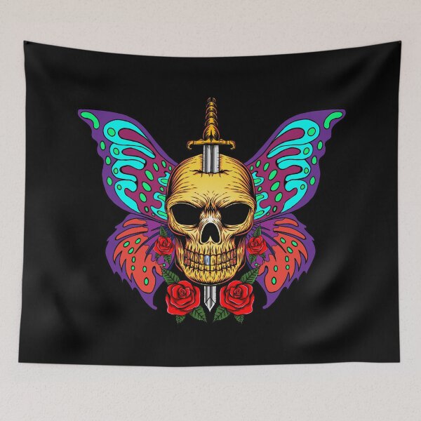 Item preview, Skull and Butterfly designed and sold by Warrior Veteran Clothing.