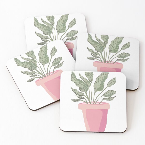 Item preview, House Plant in a Pink Vase designed and sold by Madeline McKay.