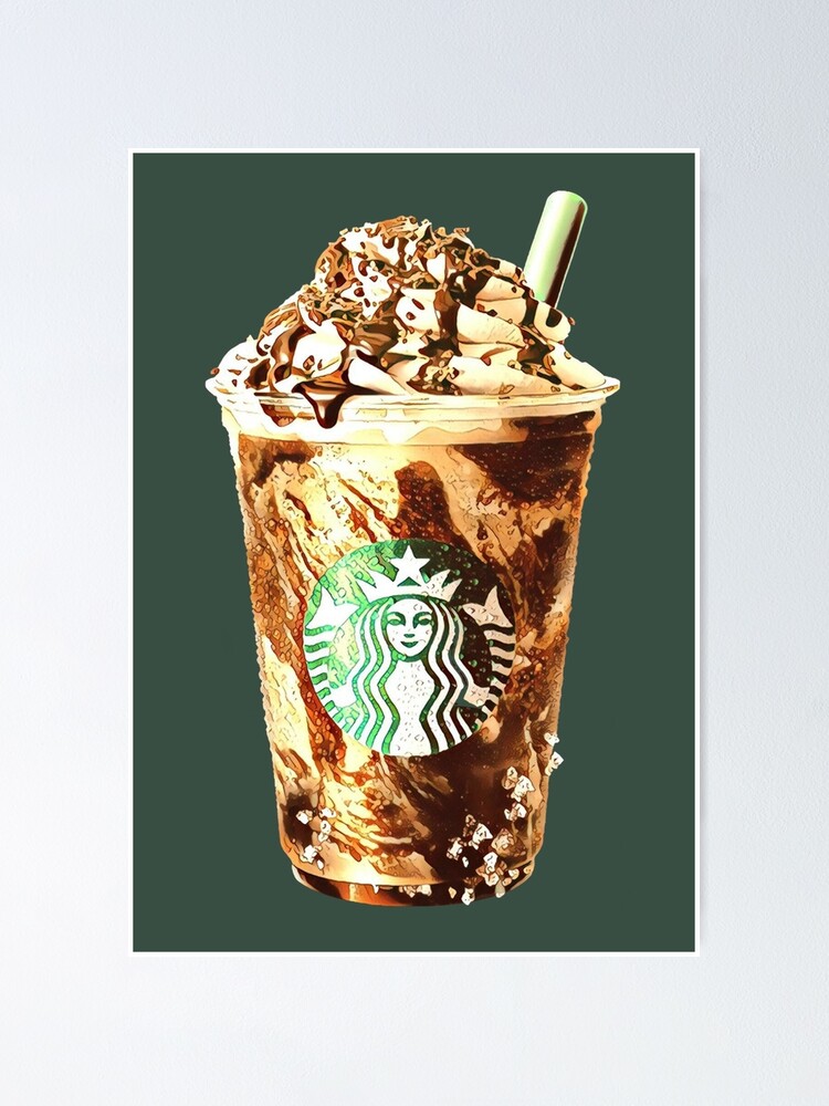 Starbucks Blended Frappuccino Coffee Poster For Sale By Niftytrinket Redbubble