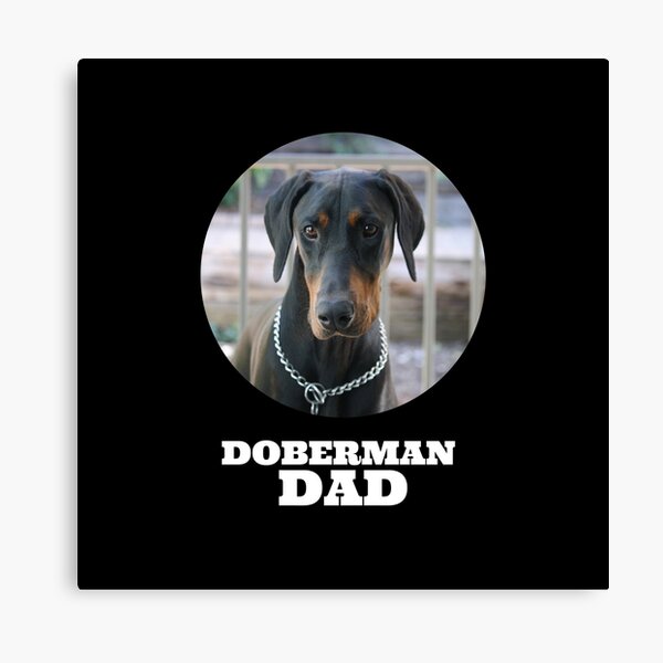 Doberman Dad Canvas Print