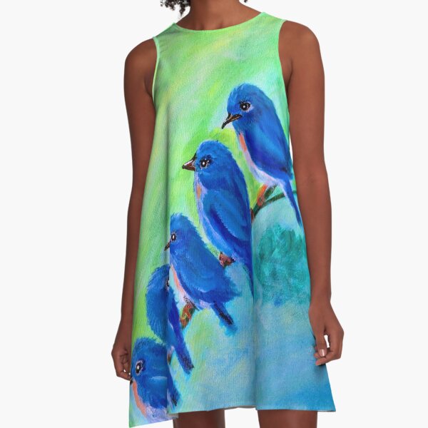 Item preview, Blue Birds Gathering designed and sold by Christi  Neff.