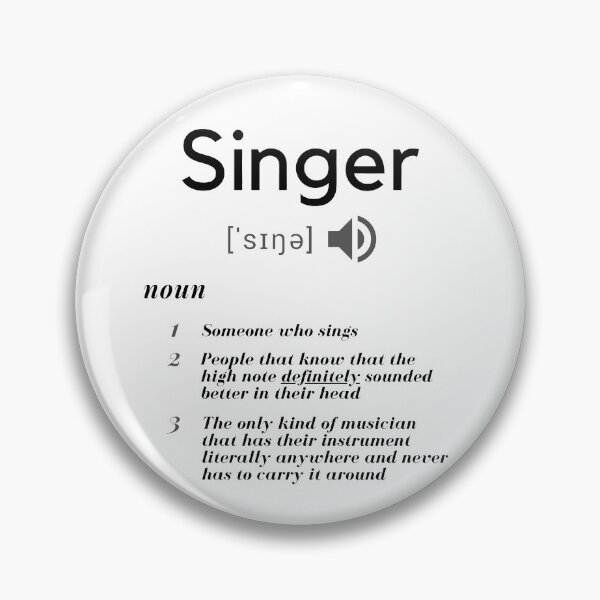 Item preview, Definition of a singer designed and sold by Artistrator.