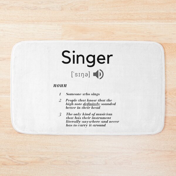 Item preview, Definition of a singer designed and sold by Artistrator.