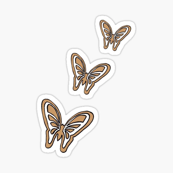Dollywood butterflies Glossy Sticker