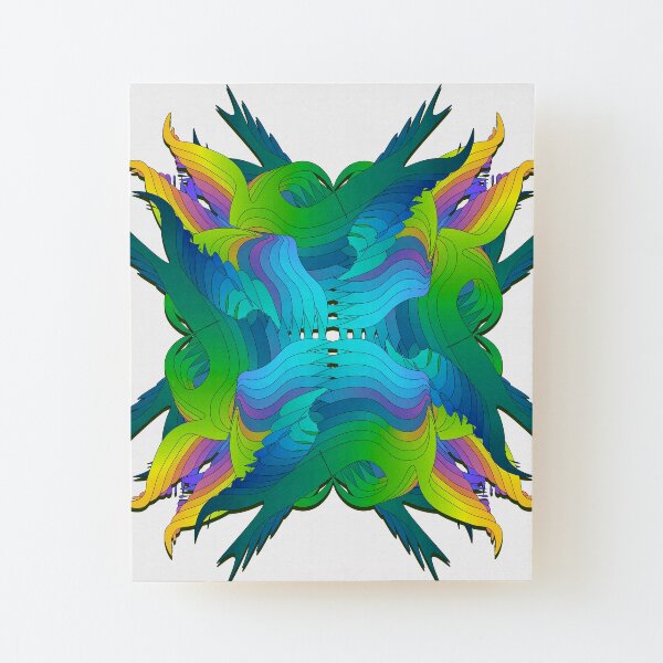 Wild unfurling Wood Mounted Print