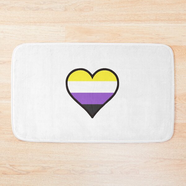 Item preview, Non-binary flag heart designed and sold by swampmaster.