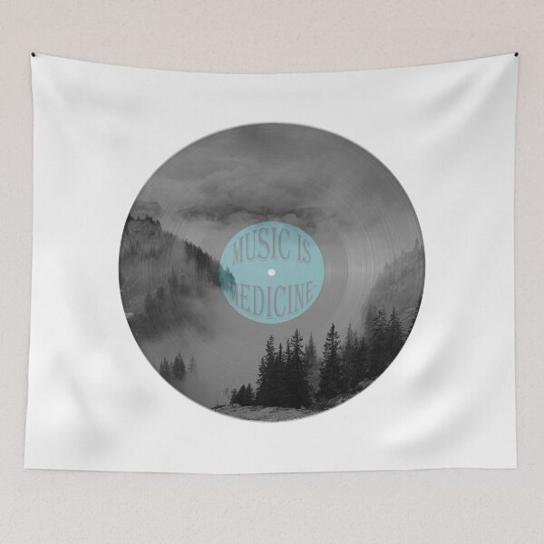 Item preview, Music is Medicine Mountain View designed and sold by BriLazar.