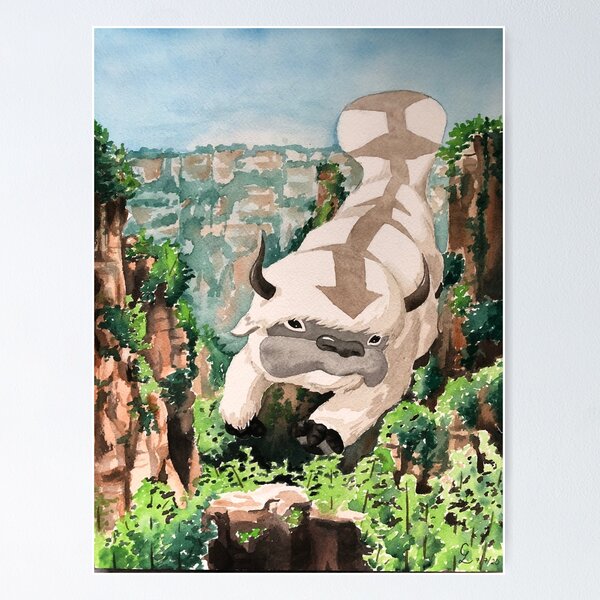 Item preview, Appa Flying Through Mountains designed and sold by ellimacart.