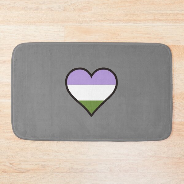 Item preview, Genderqueer pride flag heart designed and sold by swampmaster.