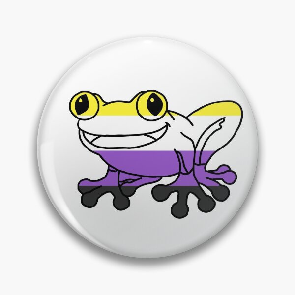 Item preview, Happy Non Binary Frog designed and sold by Kaytmars.
