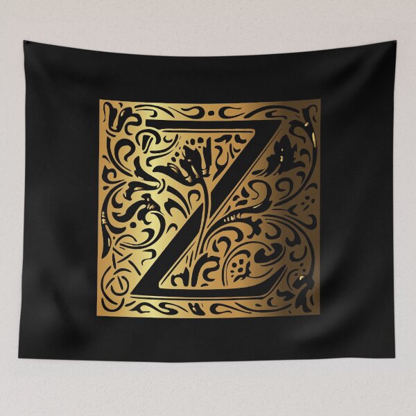 Item preview, The Letter Z Beautiful floral bouquet golden design With Amazing Ornament  designed and sold by yacine12353.