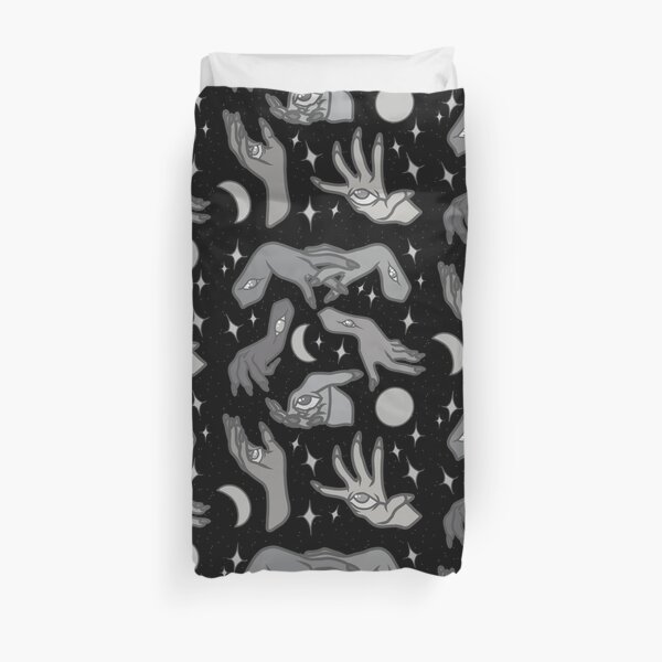 Eternal Hands in B&W Duvet Cover