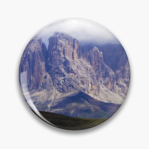 Item preview, Cloudy Mountain Peaks Alpine Landscape designed and sold by Anna Lemos.