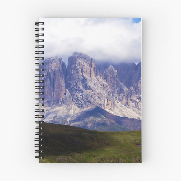 Item preview, Cloudy Mountain Peaks Alpine Landscape designed and sold by Anna Lemos.