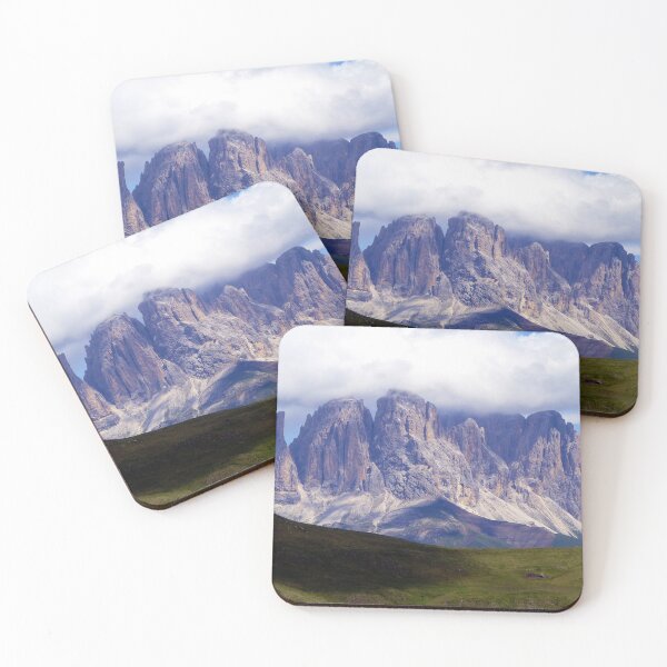 Item preview, Cloudy Mountain Peaks Alpine Landscape designed and sold by Anna Lemos.