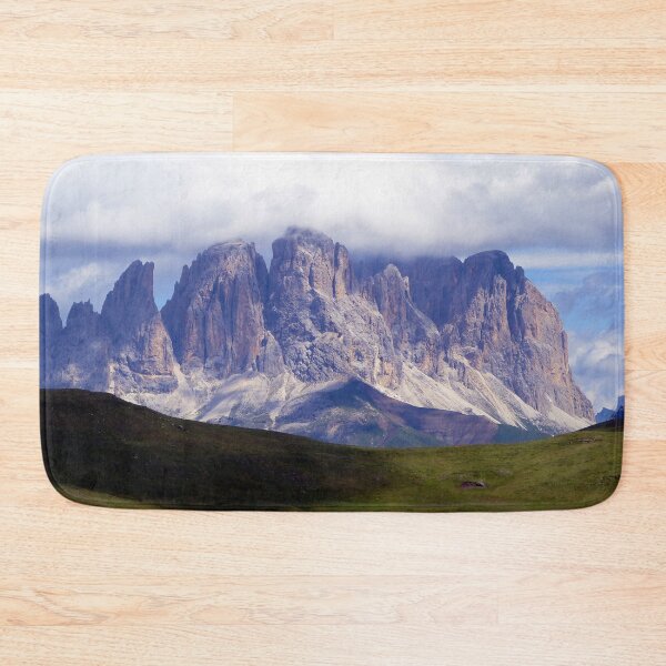 Item preview, Cloudy Mountain Peaks Alpine Landscape designed and sold by Anna Lemos.