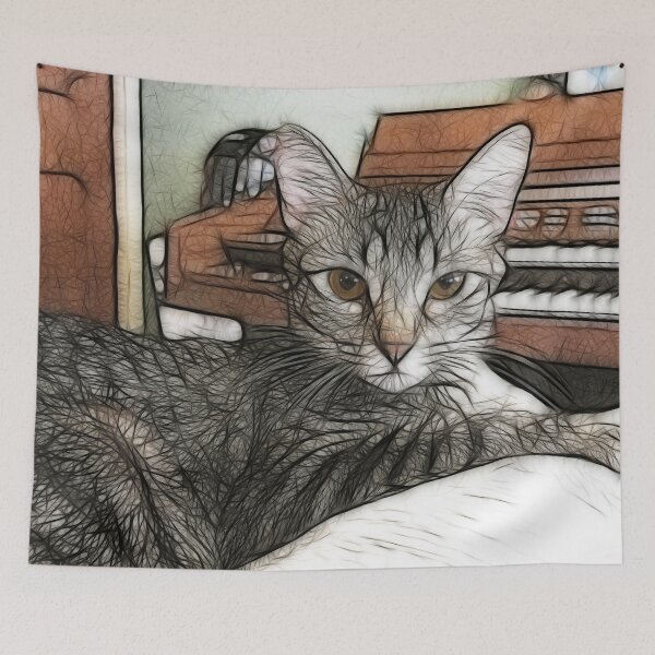 Item preview, Music Loving Cat More Color designed and sold by TravelPhotoArt.