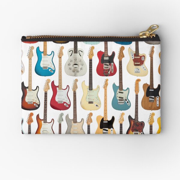 Vintage Fender Guitar Collection Zipper Pouch