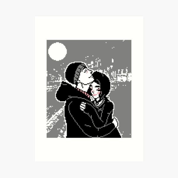 Richard Novak - Doomer / Wojak Couple in Pixel Art