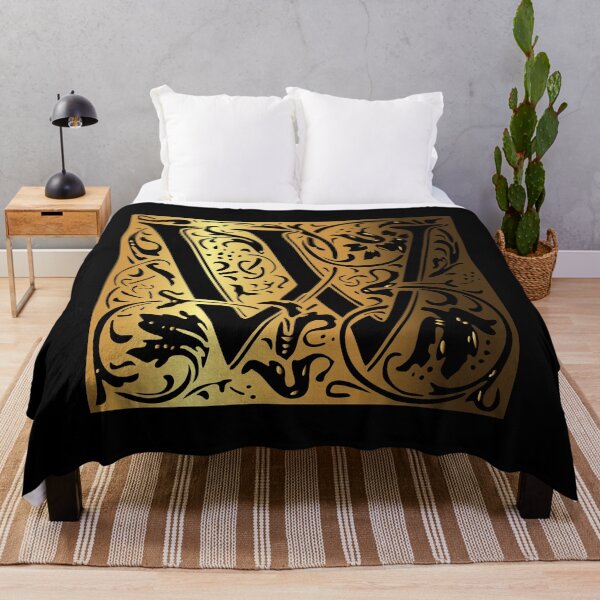 Item preview, The Letter W Beautiful floral bouquet golden design With Amazing Ornament designed and sold by yacine12353.