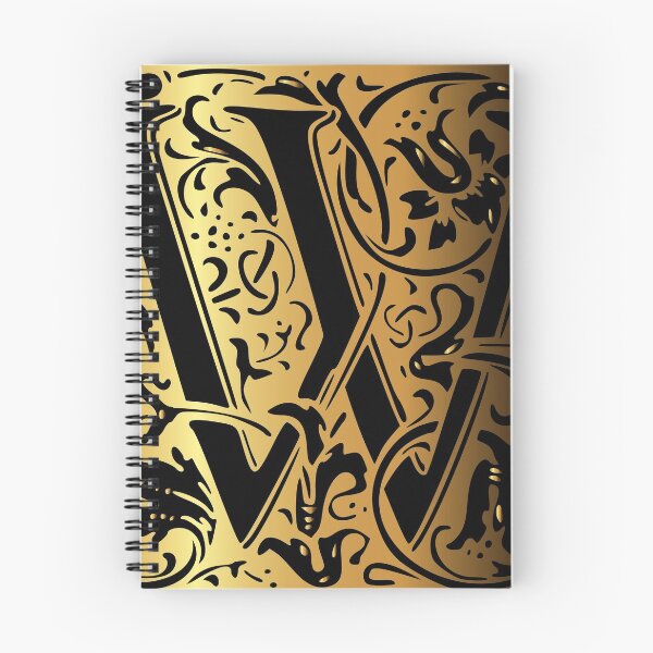 Aperçu de l'œuvre La lettre W Beau bouquet floral design doré avec un ornement incroyable créée et vendue par yacine12353.