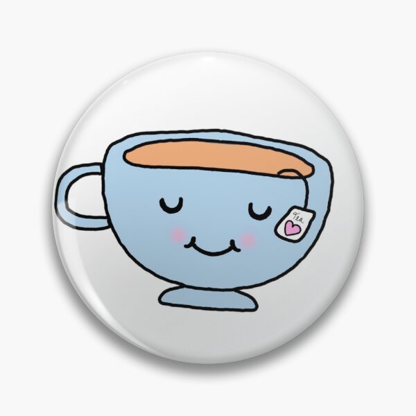 Item preview, Blue smiling teacup designed and sold by destinywelt.