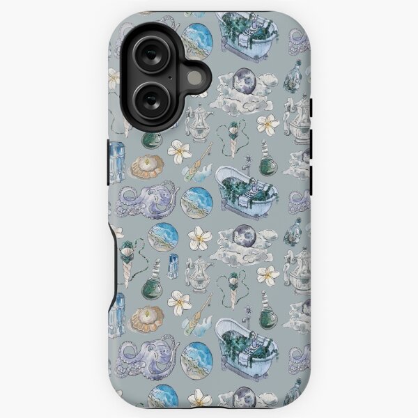 Item preview, Sea Witch Pattern - Wrap Around with Grey Background designed and sold by Regan Ralston.