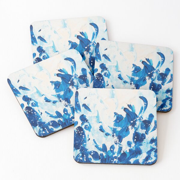 Item preview, Dabble and Blue abstract painting designed and sold by Ilze Lucero.