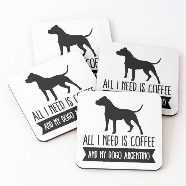 Item preview, All I need is coffee and my dogo argentino designed and sold by good vibes clothing.