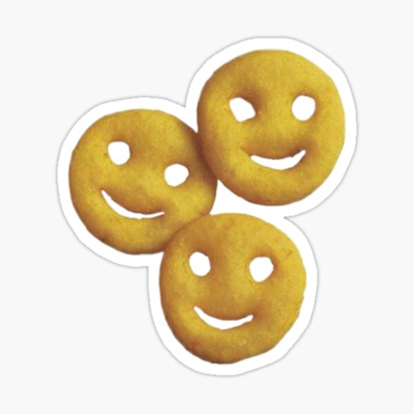 Vista previa del artículo con la obra «smiley papas fritas», diseñado y vendido por made in the 2000s.
