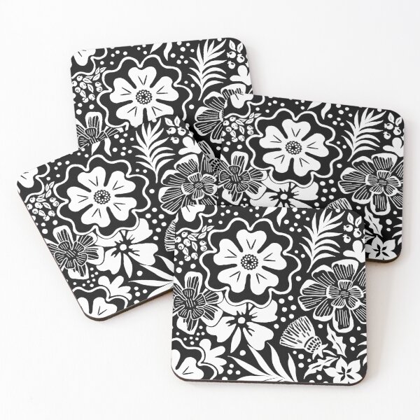 Item preview, Floral blanco y negro designed and sold by Sharilea.