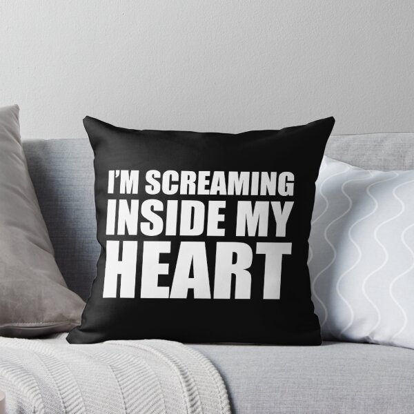 Item preview, I'm Screaming Inside My Heart Funny 2020 Meme designed and sold by Cat Lady Designs.