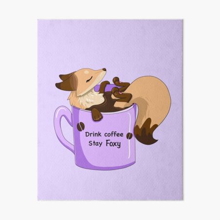 Item preview, Sunny the Fox in a Coffee Mug designed and sold by Lady-Lilac.