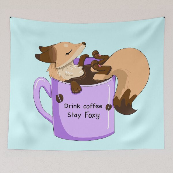 Item preview, Sunny the Fox in a Coffee Mug designed and sold by Lady-Lilac.