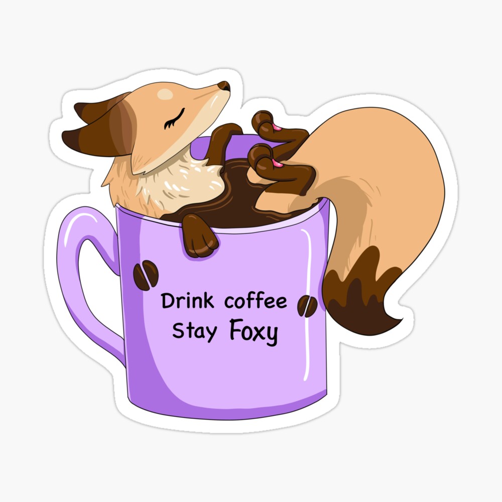 Sunny the Fox in a Coffee Mug