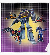 Masterpiece Soundwave and Cassettes Poster