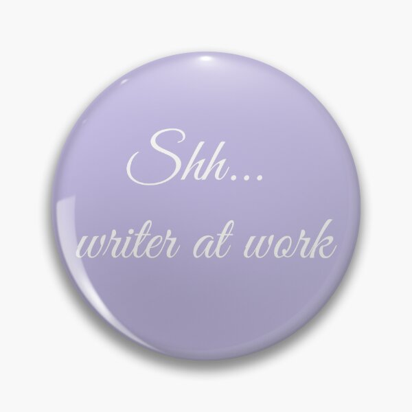 Item preview, Writer at Work White Type on Lavender designed and sold by TeaRoseWriter.