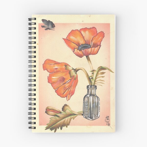 Item preview, loose poppies in poison jar designed and sold by resonanteye.