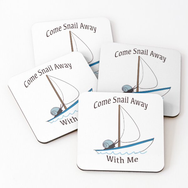 Item preview, Come Snail Away (Blue) designed and sold by nuggetssnails.